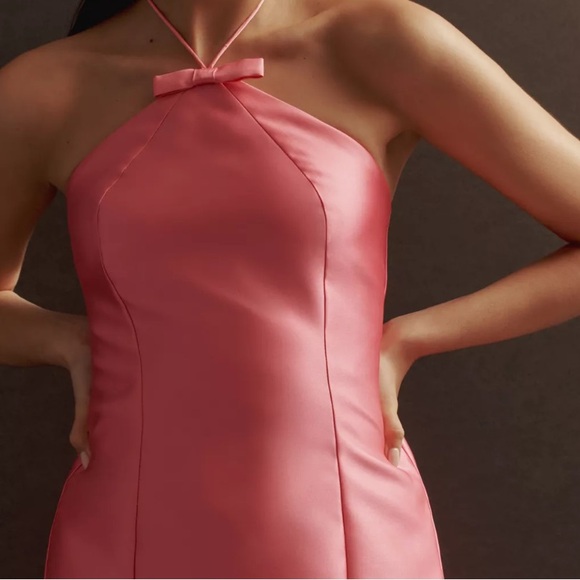 Hutch Bow Halter Slim Mini Dress BNWT M - Picture 2 of 12